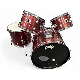 Used PDP by DW 4 Piece ENCORE RUBY SPARKLE Drum Kit