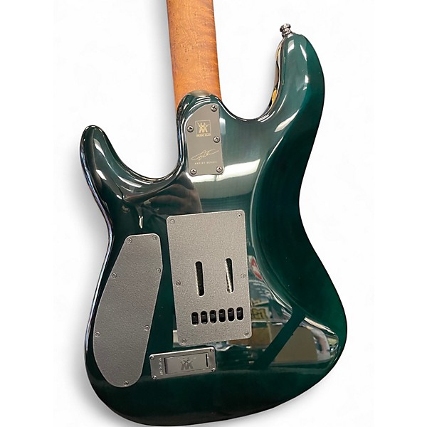 Used Ernie Ball Music Man Cutlass HH Trem 6 String Jason Richardson Burl Top Kokiri Forest Solid Body Electric Guitar