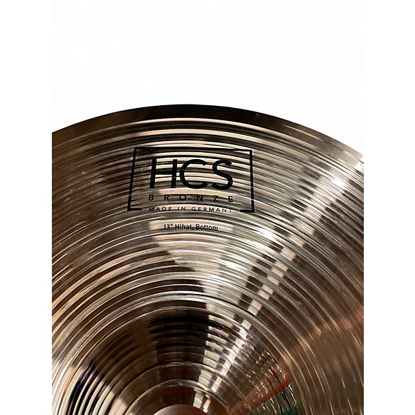 Used MEINL 13in HCS Bronze Hi-Hats Cymbal