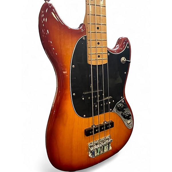 Used Fender Player Mustang Bass PJ Sienna Sunburst Electric Bass Guitar