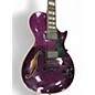 Used ESP XTONE PC1000 SPARKLE PURPLE Hollow Body Electric Guitar