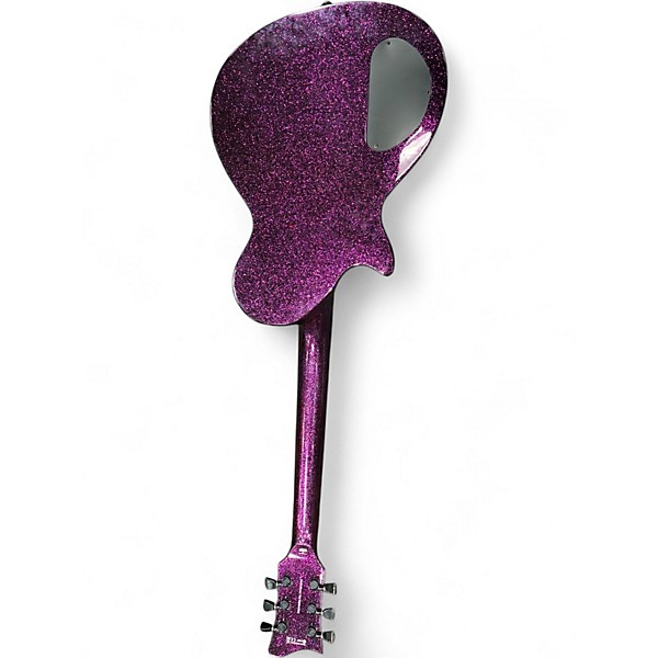 Used ESP XTONE PC1000 SPARKLE PURPLE Hollow Body Electric Guitar