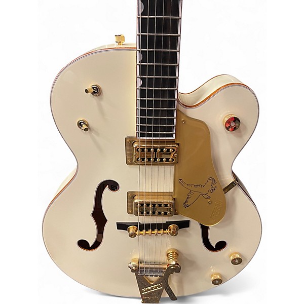 Used Gretsch Guitars G6136T White Falcon Bigsby Alpine White Hollow Body Electric Guitar
