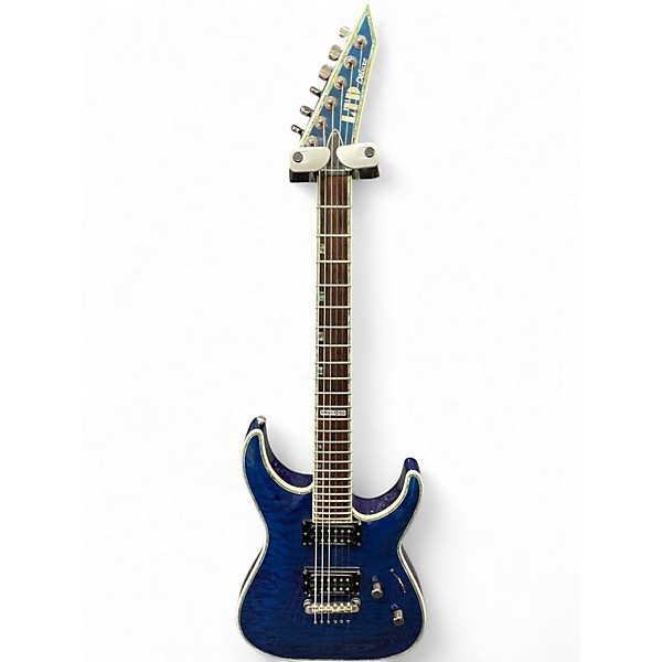 Used ESP LTD MH1000 Trans Blue Solid Body Electric Guitar