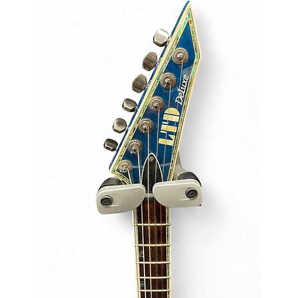 Used ESP LTD MH1000 Trans Blue Solid Body Electric Guitar
