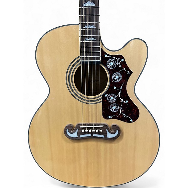 Used Epiphone EJ200CE Natural Acoustic Electric Guitar