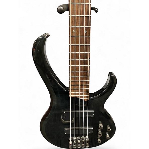 Used Ibanez BTB575 Trans Gray Electric Bass Guitar