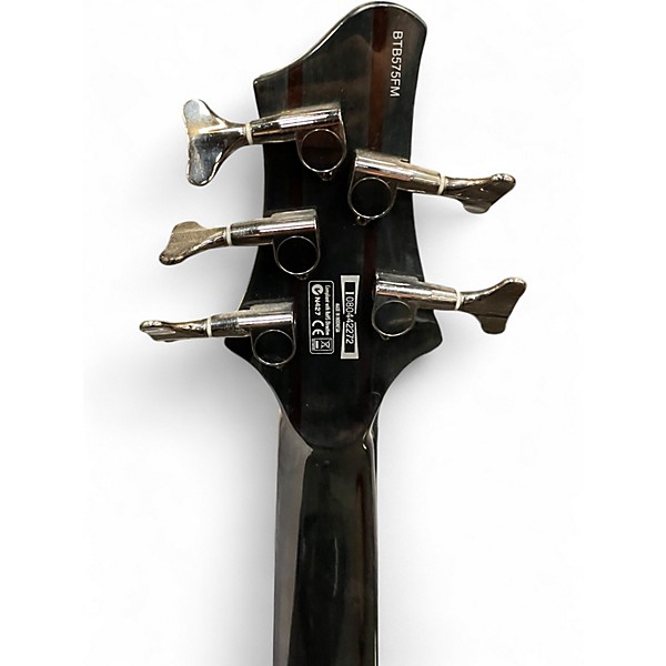 Used Ibanez BTB575 Trans Gray Electric Bass Guitar