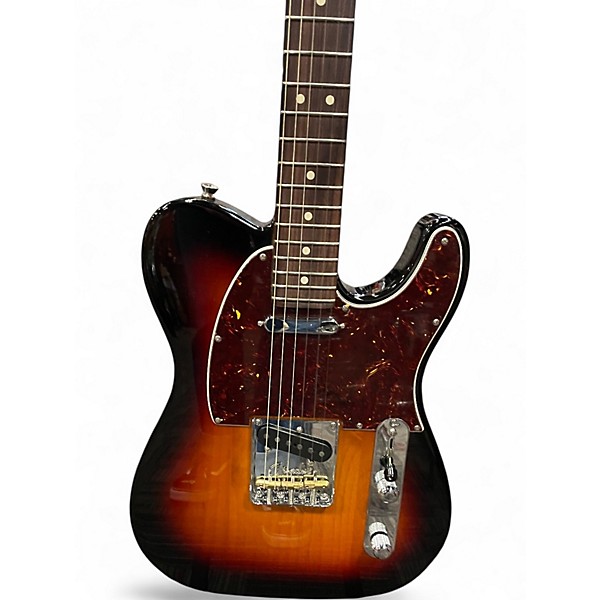 Used Fender American Professional II Telecaster 3 Tone Sunburst Solid Body Electric Guitar