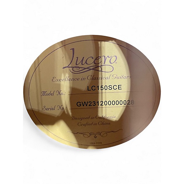 Used Lucero LC150SCE Natural Classical Acoustic Electric Guitar