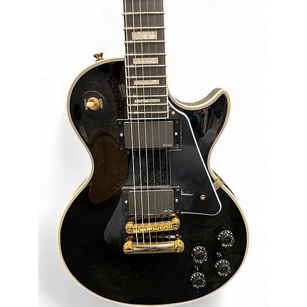 Used Epiphone Les Paul Custom Black Solid Body Electric Guitar