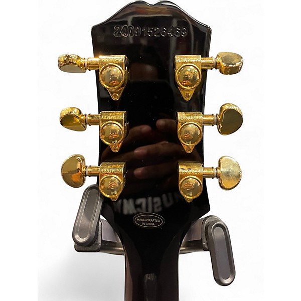 Used Epiphone Les Paul Custom Black Solid Body Electric Guitar