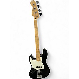 Used Fender Player Jazz Bass Left Handed Black Electric Bass Guitar