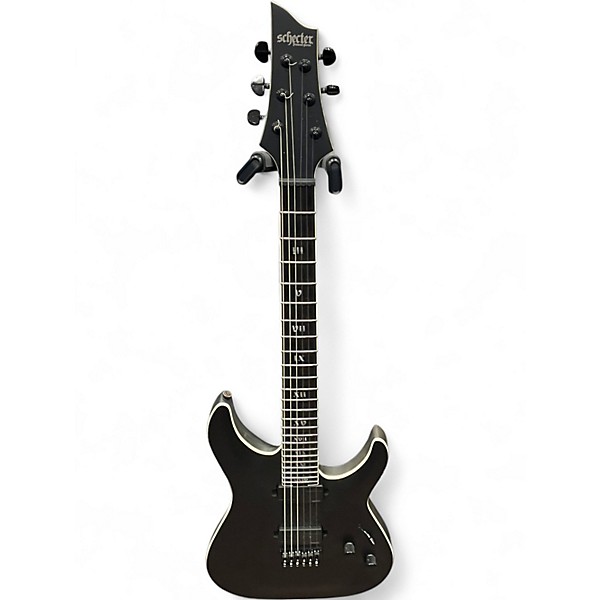 Used Schecter Guitar Research C1 SLS ELITE EVIL TWIN Satin Black Solid Body Electric Guitar