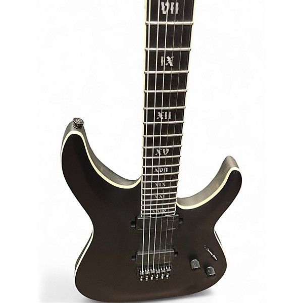 Used Schecter Guitar Research C1 SLS ELITE EVIL TWIN Satin Black Solid Body Electric Guitar