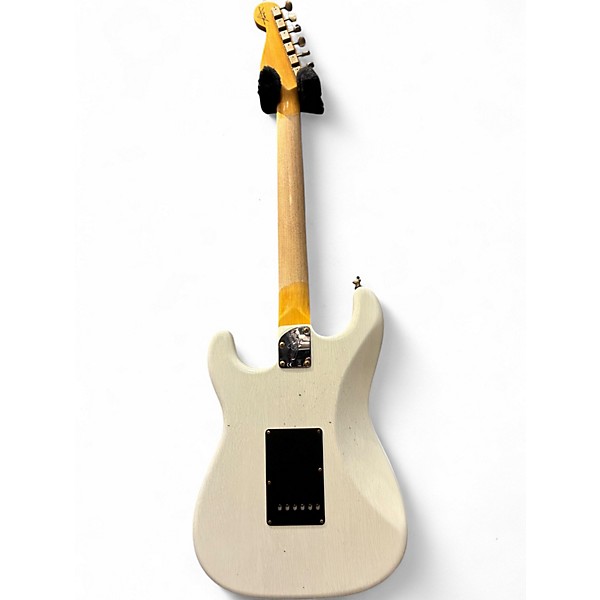 Used 2024 Fender Custom Postmodern Stratocaster Journeyman Relicworn Aged Olympic White Solid Body Electric Guitar