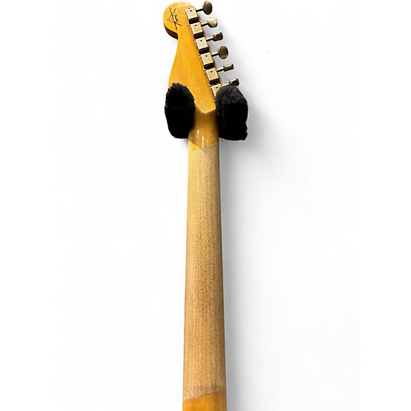 Used 2024 Fender Custom Postmodern Stratocaster Journeyman Relicworn Aged Olympic White Solid Body Electric Guitar