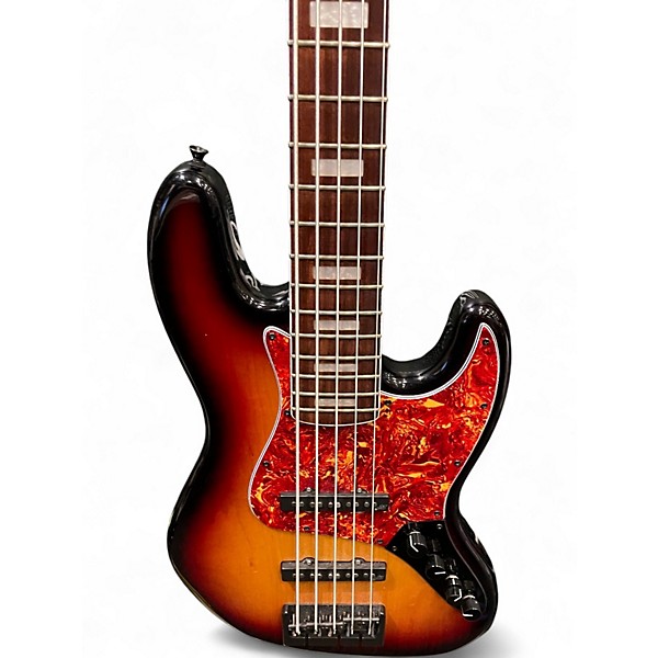 Used Mh Custom Jazz Bass 3 Color Sunburst Electric Bass Guitar
