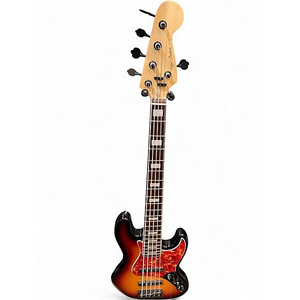Used Mh Custom Jazz Bass 3 Color Sunburst Electric Bass Guitar
