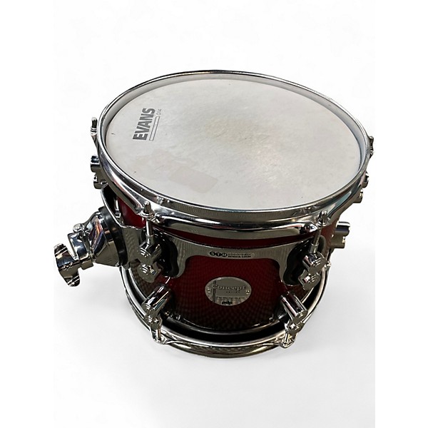 Used PDP by DW 6 Piece Concept Series RED SPARKLE Drum Kit