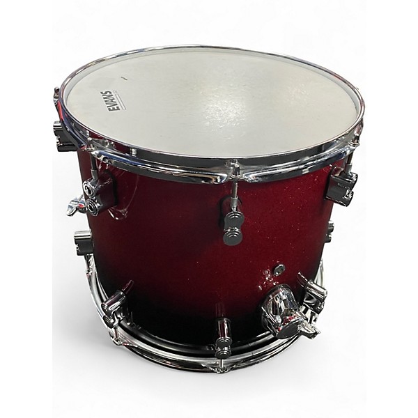 Used PDP by DW 6 Piece Concept Series RED SPARKLE Drum Kit