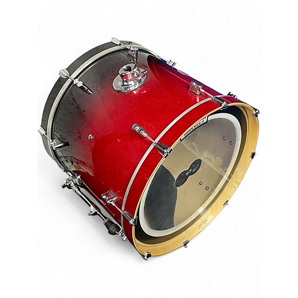 Used PDP by DW 6 Piece Concept Series RED SPARKLE Drum Kit