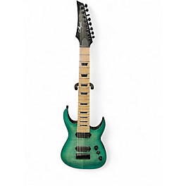 Used Agile Septor 827 8 String Green Solid Body Electric Guitar