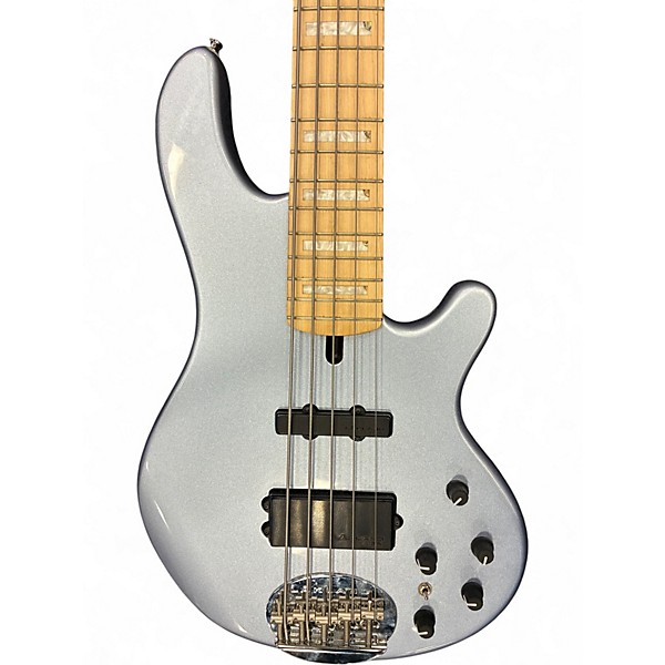 Used Lakland 55-02 Skyline Series 5 String Ice Blue Metallic Electric Bass Guitar