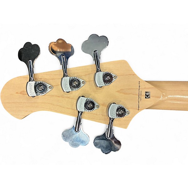 Used Lakland 55-02 Skyline Series 5 String Ice Blue Metallic Electric Bass Guitar