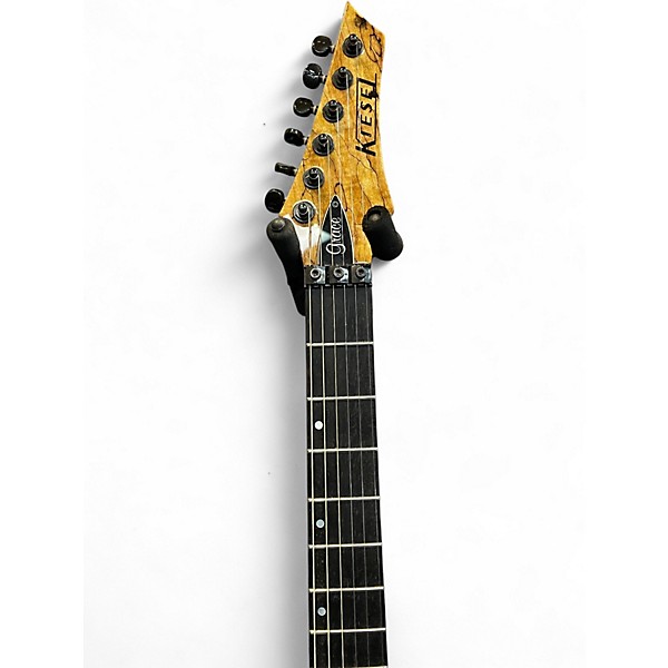 Used Kiesel Aries Bolt-on Crackle Wood Solid Body Electric Guitar