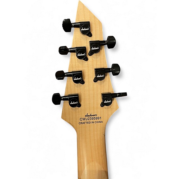 Used Jackson SLATXF7 Soloist 7 String Black Solid Body Electric Guitar