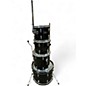 Used Pearl 4 Piece forum series 4 piece shell pack Black Drum Kit thumbnail