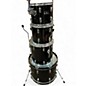 Used Pearl 4 Piece forum series 4 piece shell pack Black Drum Kit