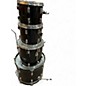 Used Pearl 4 Piece forum series 4 piece shell pack Black Drum Kit