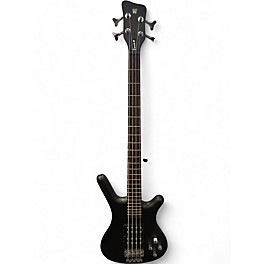 Used Warwick Corvette Double Buck 4 String Black Electric Bass Guitar