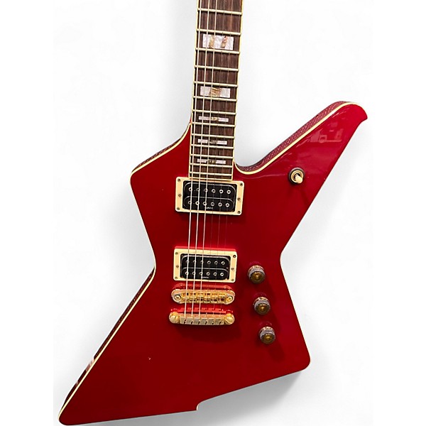 Used Ibanez 2002 DT420 Destroyer MIJ Transparent Cherry Solid Body Electric Guitar