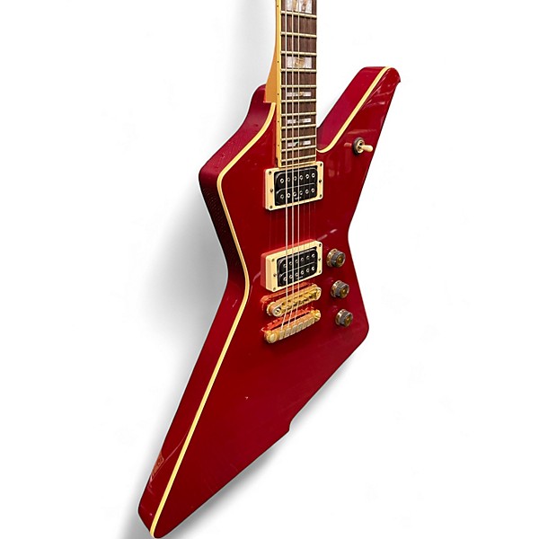 Used Ibanez 2002 DT420 Destroyer MIJ Transparent Cherry Solid Body Electric Guitar