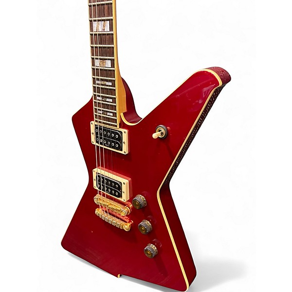 Used Ibanez 2002 DT420 Destroyer MIJ Transparent Cherry Solid Body Electric Guitar