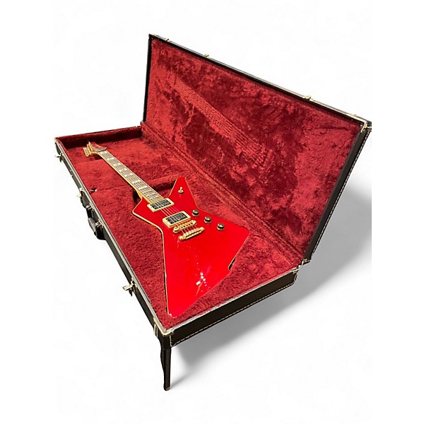 Used Ibanez 2002 DT420 Destroyer MIJ Transparent Cherry Solid Body Electric Guitar