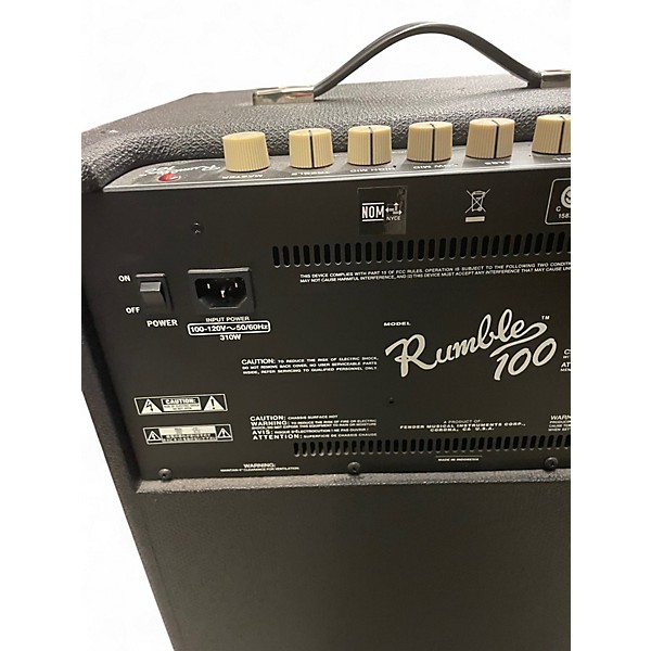 Used Fender Rumble 100 1x15 100W Bass Combo Amp