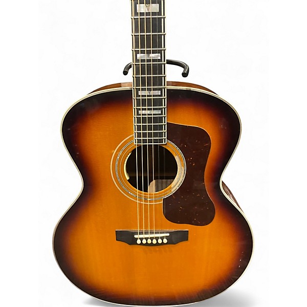 Used Guild D55E Sunburst Acoustic Electric Guitar