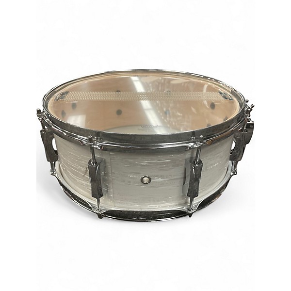 Used Pearl 14in 14”x5.5” SST Limited Edition Marine Glass White Drum