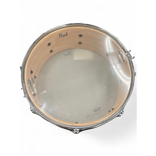 Used Pearl 14in 14”x5.5” SST Limited Edition Marine Glass White Drum