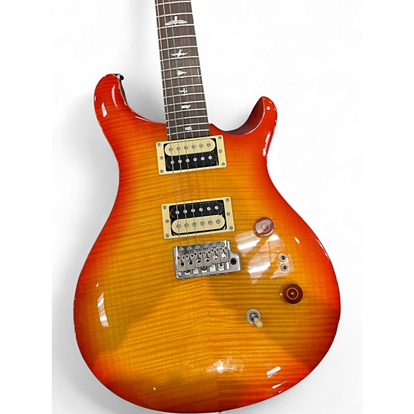 Used PRS SE Custom 24 Cherry Sunburst Solid Body Electric Guitar