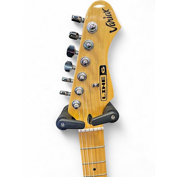 Used Line 6 Variax 600 Black Solid Body Electric Guitar