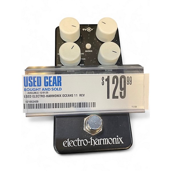 Used Electro-Harmonix Oceans 11 Reverb Effect Pedal