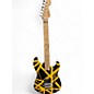 Used EVH Striped Series Black and Yellow Solid Body Electric Guitar thumbnail