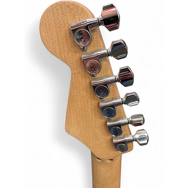 Used EVH Striped Series Black and Yellow Solid Body Electric Guitar