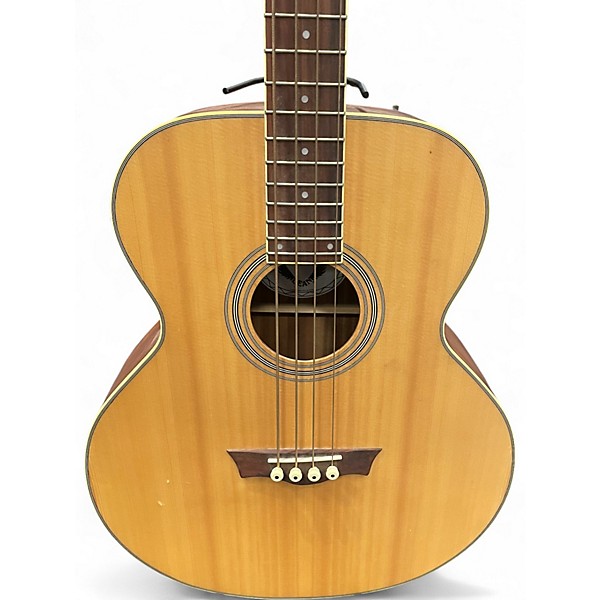 Used Dean EAB AE Natural Acoustic Bass Guitar