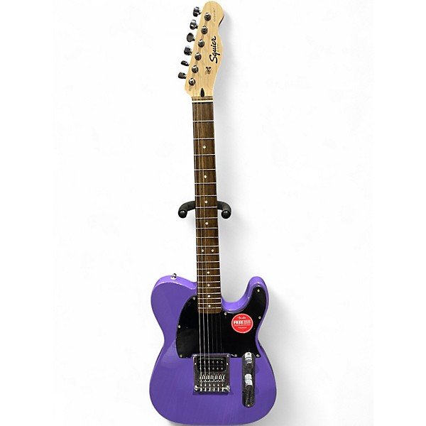 Used Squier Sonic Esquire H Purple Solid Body Electric Guitar